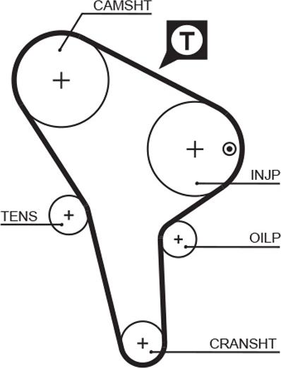 GATES-MX T043 - Зубчатый ремень ГРМ autospares.lv