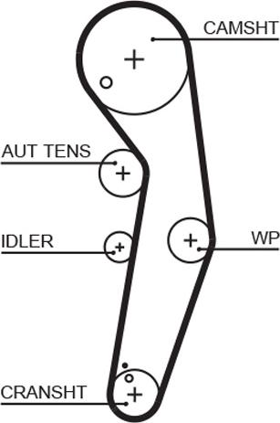 GATES-MX T333 - Зубчатый ремень ГРМ autospares.lv