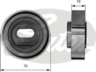 GATES-SEA T41013 - Натяжной ролик, зубчатый ремень ГРМ autospares.lv