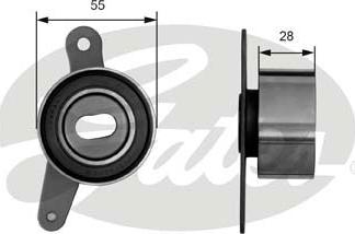 GATES-SEA T41012 - Натяжной ролик, зубчатый ремень ГРМ autospares.lv