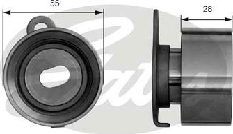 GATES-SEA T41017 - Натяжной ролик, зубчатый ремень ГРМ autospares.lv