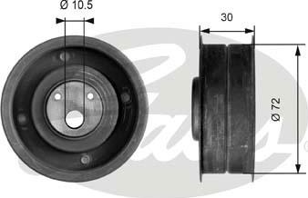 GATES-SEA T41080 - Натяжной ролик, зубчатый ремень ГРМ autospares.lv