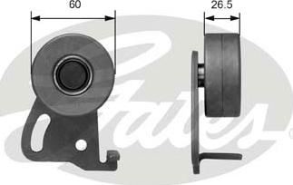 GATES-SEA T41088 - Натяжной ролик, зубчатый ремень ГРМ autospares.lv