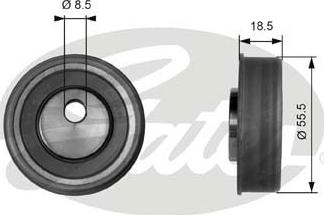 GATES-SEA T41038 - Натяжной ролик, зубчатый ремень ГРМ autospares.lv