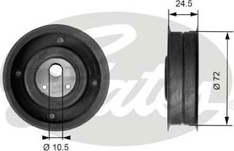 GATES-SEA T41079 - Натяжной ролик, зубчатый ремень ГРМ autospares.lv