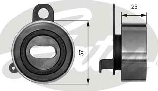 GATES-SEA T41072 - Натяжной ролик, зубчатый ремень ГРМ autospares.lv
