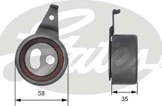 GATES-SEA T41193 - Натяжной ролик, зубчатый ремень ГРМ autospares.lv