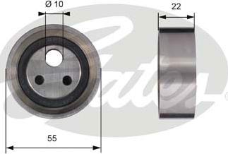 GATES-SEA T41155 - Натяжной ролик, зубчатый ремень ГРМ autospares.lv