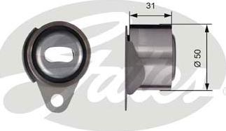GATES-SEA T41157 - Натяжной ролик, зубчатый ремень ГРМ autospares.lv