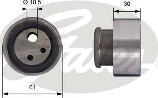 GATES-SEA T41118 - Натяжной ролик, зубчатый ремень ГРМ autospares.lv