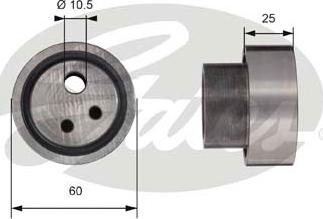 GATES-SEA T41113 - Натяжной ролик, зубчатый ремень ГРМ autospares.lv