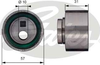 GATES-SEA T41134 - Натяжной ролик, зубчатый ремень ГРМ autospares.lv