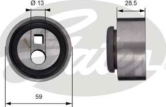 GATES-SEA T41130 - Натяжной ролик, зубчатый ремень ГРМ autospares.lv