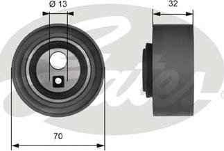 GATES-SEA T41131 - Натяжной ролик, зубчатый ремень ГРМ autospares.lv