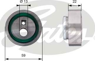 GATES-SEA T41129 - Натяжной ролик, зубчатый ремень ГРМ autospares.lv