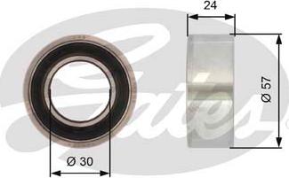 GATES-SEA T41121 - Натяжной ролик, зубчатый ремень ГРМ autospares.lv