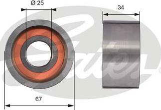 GATES-SEA T41178 - Направляющий ролик, зубчатый ремень ГРМ autospares.lv