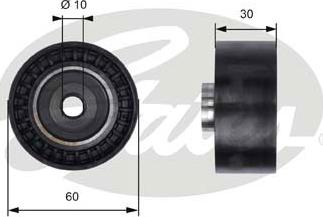 GATES-SEA T41235 - Направляющий ролик, зубчатый ремень ГРМ autospares.lv