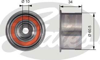 GATES-SEA T41226 - Направляющий ролик, зубчатый ремень ГРМ autospares.lv