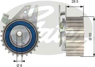 GATES-SEA T43033 - Натяжной ролик, зубчатый ремень ГРМ autospares.lv
