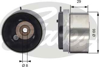 GATES-SEA T43143 - Натяжной ролик, зубчатый ремень ГРМ autospares.lv