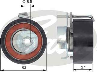 GATES-SEA T43171 - Натяжной ролик, зубчатый ремень ГРМ autospares.lv