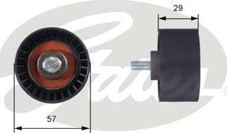 GATES-SEA T42060 - Направляющий ролик, зубчатый ремень ГРМ autospares.lv