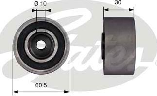 GATES-SEA T42004 - Направляющий ролик, зубчатый ремень ГРМ autospares.lv
