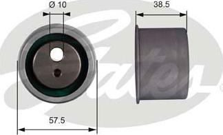 GATES-SEA T42014 - Натяжной ролик, зубчатый ремень ГРМ autospares.lv