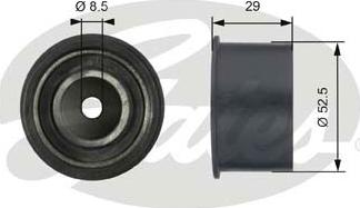 GATES-SEA T42084 - Направляющий ролик, зубчатый ремень ГРМ autospares.lv