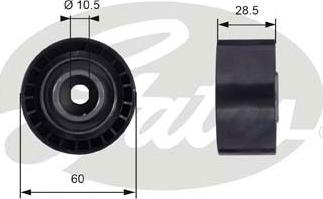 GATES-SEA T42036 - Направляющий ролик, зубчатый ремень ГРМ autospares.lv