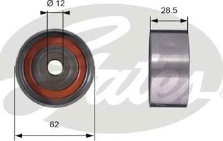 GATES-SEA T42027 - Направляющий ролик, зубчатый ремень ГРМ autospares.lv