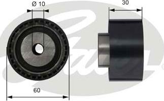 GATES-SEA T42070 - Направляющий ролик, зубчатый ремень ГРМ autospares.lv