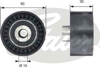 GATES-SEA T42199 - Направляющий ролик, зубчатый ремень ГРМ autospares.lv