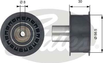 GATES-SEA T42189 - Направляющий ролик, зубчатый ремень ГРМ autospares.lv