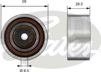 GATES-SEA T42178 - Направляющий ролик, зубчатый ремень ГРМ autospares.lv