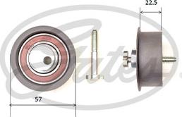 GATES-SEA T42333 - Натяжной ролик, зубчатый ремень ГРМ autospares.lv