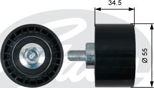 GATES-SEA T42218 - Направляющий ролик, зубчатый ремень ГРМ autospares.lv