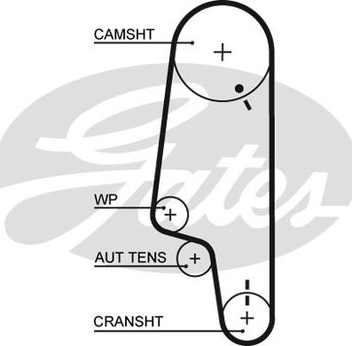 GATES-SEA T1548 - Зубчатый ремень ГРМ autospares.lv