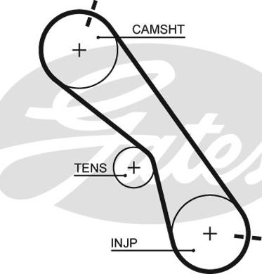 GATES-SEA T1511 - Зубчатый ремень ГРМ autospares.lv