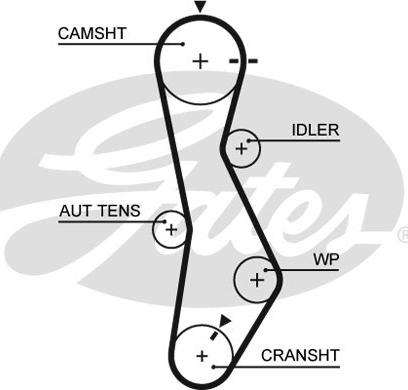 GATES-SEA T1098 - Зубчатый ремень ГРМ autospares.lv
