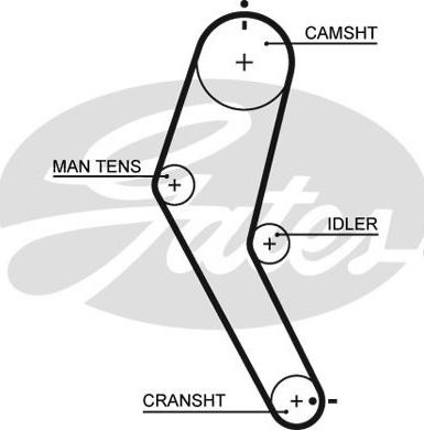 GATES-SEA T1120 - Зубчатый ремень ГРМ autospares.lv
