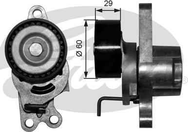 GATES-SEA T39055 - Натяжитель, поликлиновый ремень autospares.lv