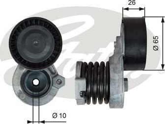 GATES-SEA T39340 - Натяжитель, поликлиновый ремень autospares.lv