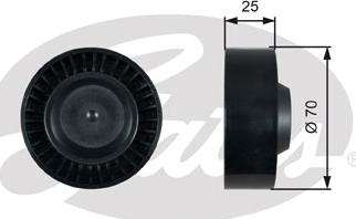 GATES-SEA T36475 - Ролик, поликлиновый ремень autospares.lv