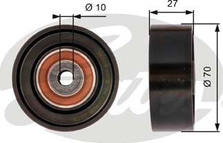 GATES-SEA T36029 - Ролик, поликлиновый ремень autospares.lv