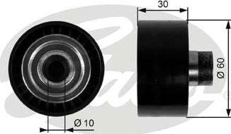 GATES-SEA T36295 - Ролик, поликлиновый ремень autospares.lv