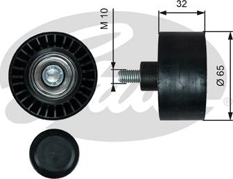 GATES-SEA T36728 - Ролик, поликлиновый ремень autospares.lv