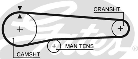 GATES-SEA T300 - Зубчатый ремень ГРМ autospares.lv
