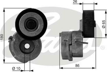 GATES-SEA T38440 - Натяжитель, поликлиновый ремень autospares.lv